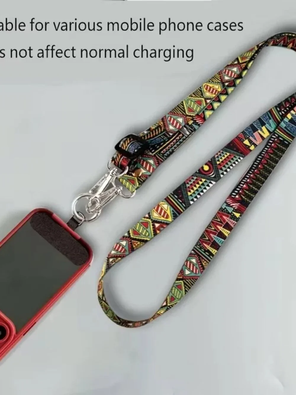 Mobile Phone Lanyard Neck Hanging Long Wide Band Mobile Phone Case Universal